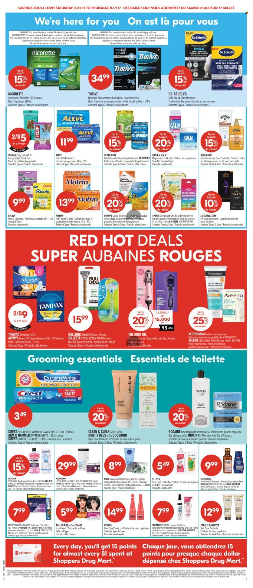 Circulaire Shoppers Drug Mart - 12 Juillet 2025 - 17 Juillet 2025. Page 12