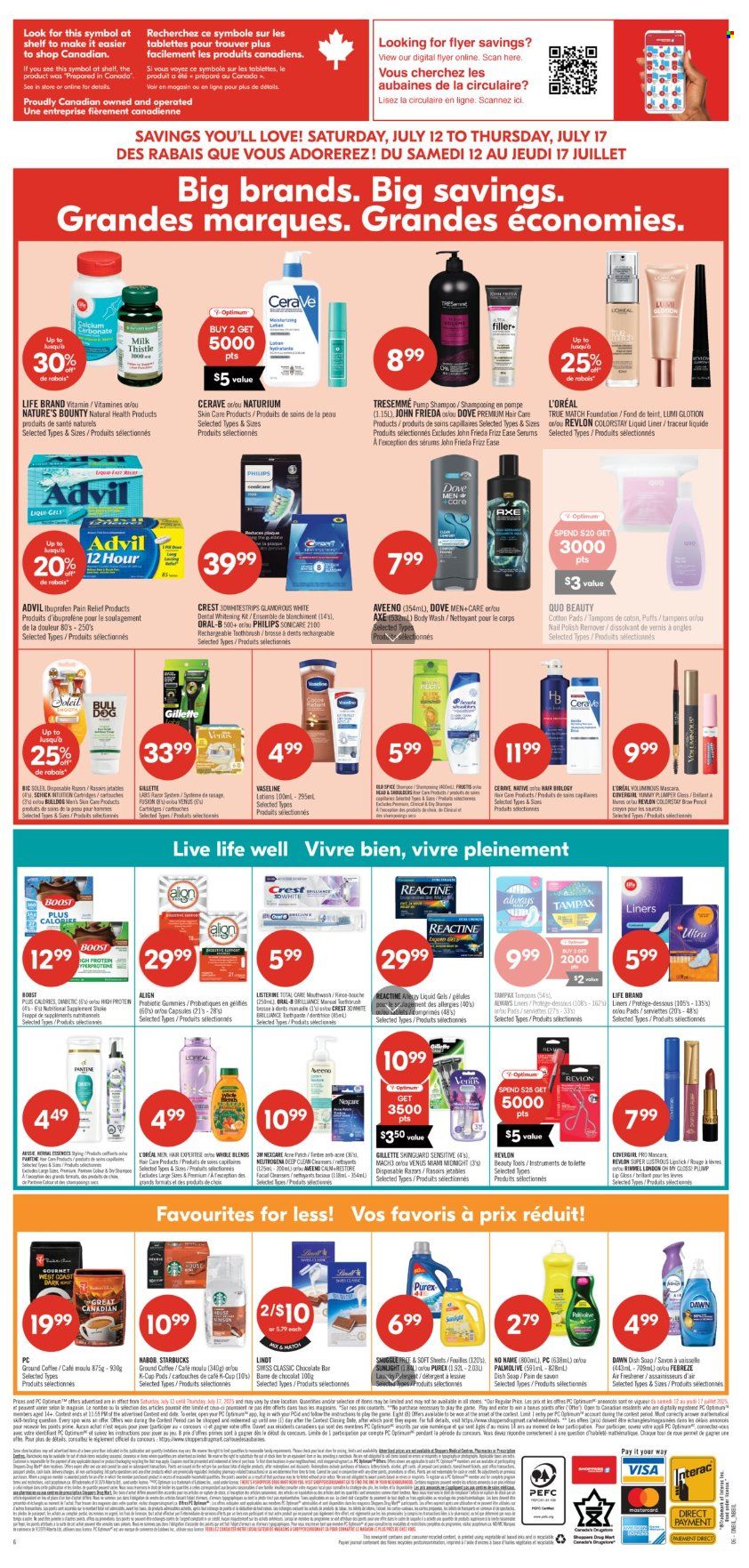Circulaire Shoppers Drug Mart - 12 Juillet 2025 - 17 Juillet 2025. Page 16