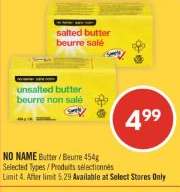 NO NAME Butter / Beurre 454g