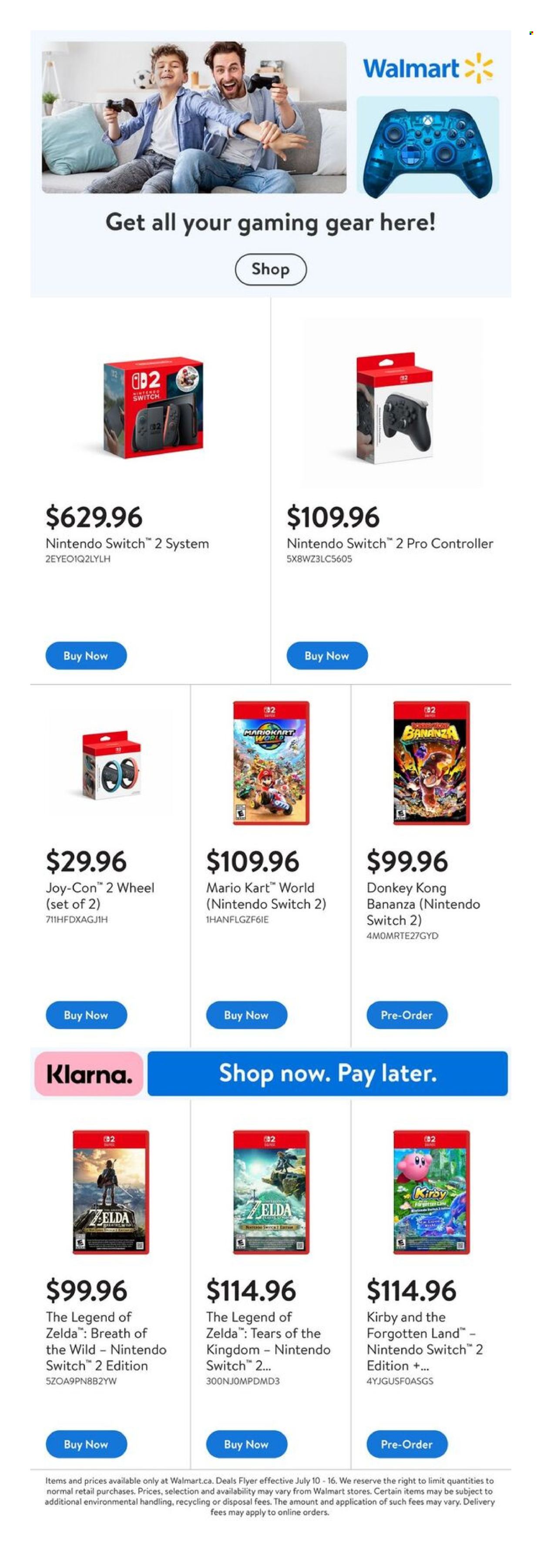 Circulaire Walmart - 10 Juillet 2025 - 16 Juillet 2025. Page 1