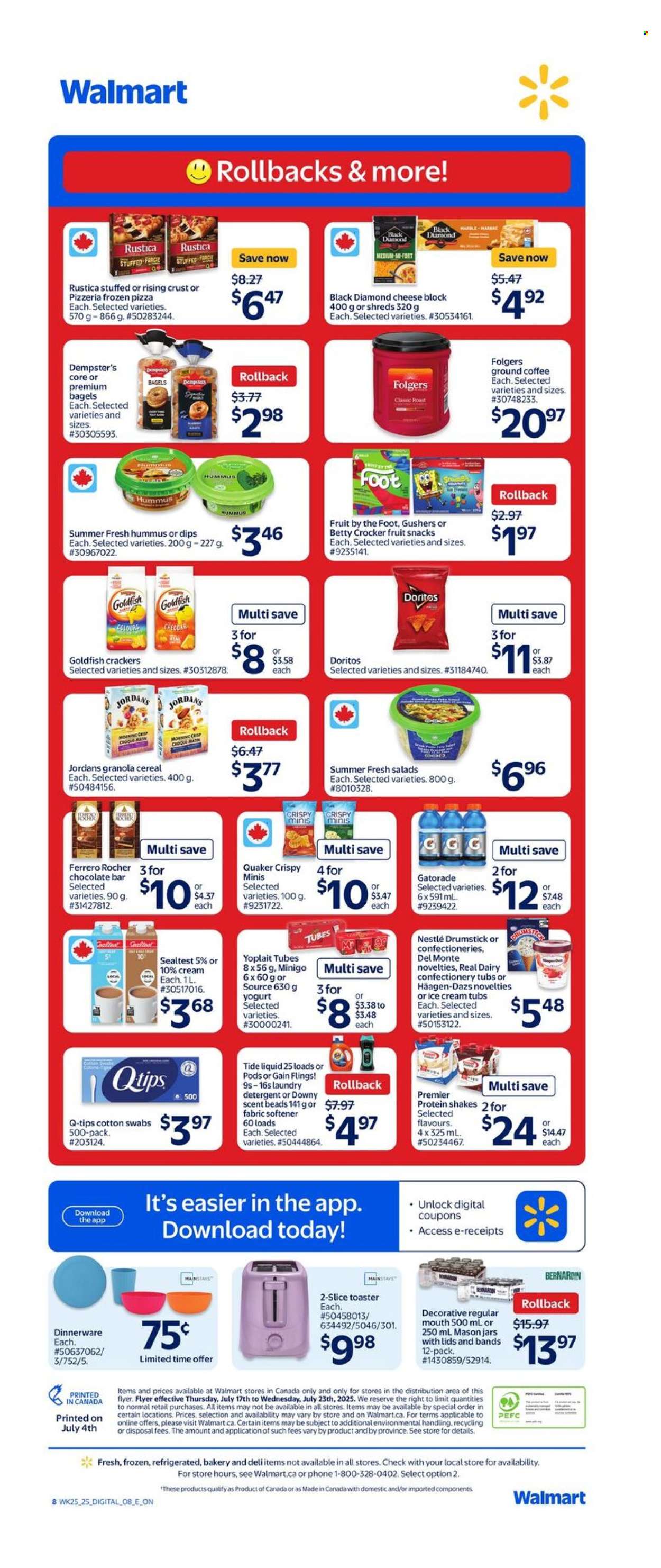 Circulaire Walmart - 17 Juillet 2025 - 23 Juillet 2025. Page 2