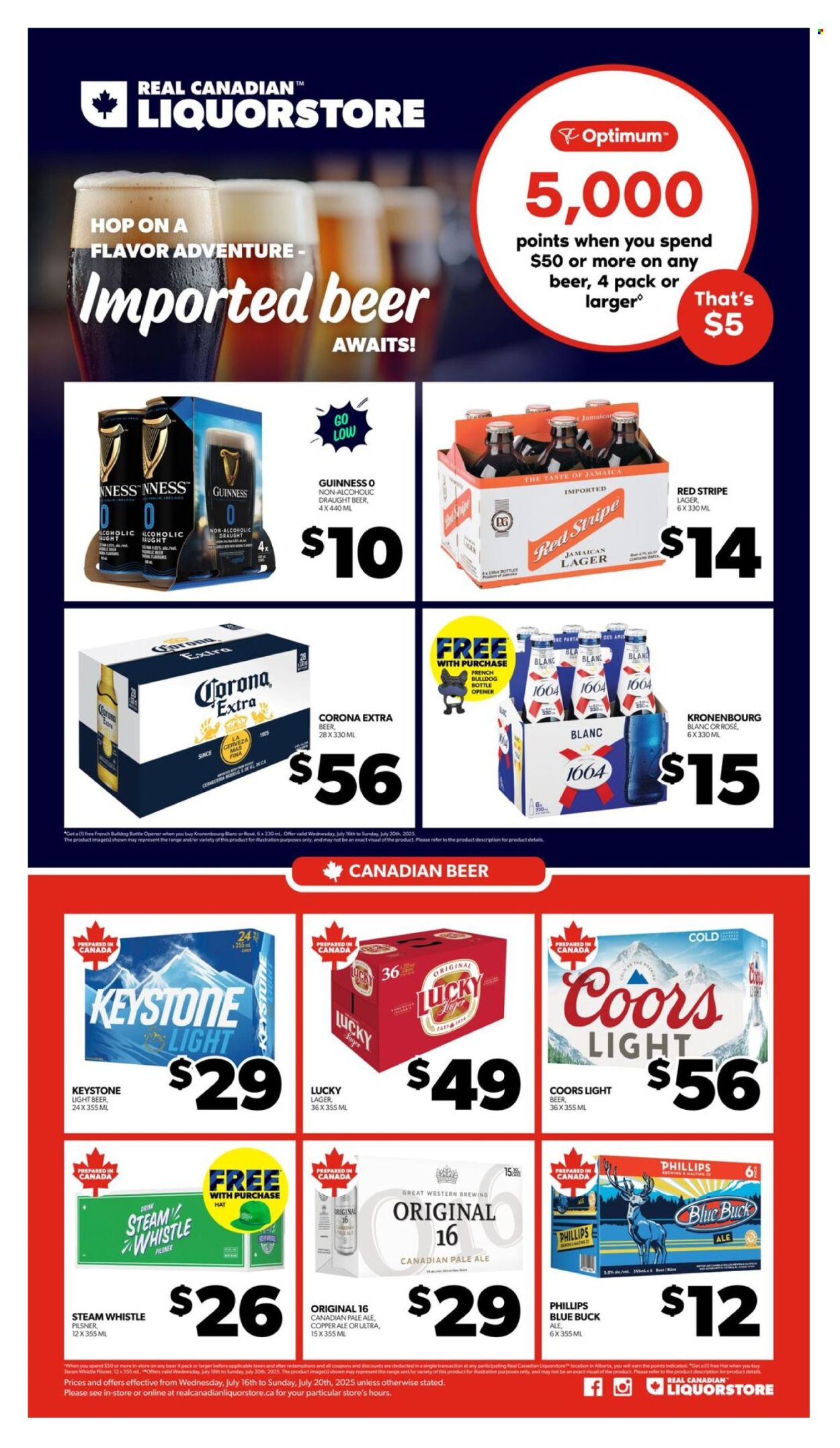 Circulaire Real Canadian Liquorstore - 16 Juillet 2025 - 20 Juillet 2025. Page 1