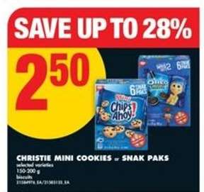 CHRISTIE MINI COOKIES or SNAK PAKS