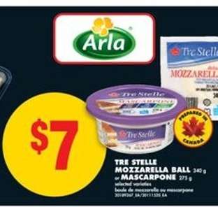 Tre Stelle Mozzarella Ball or Mascarpone
