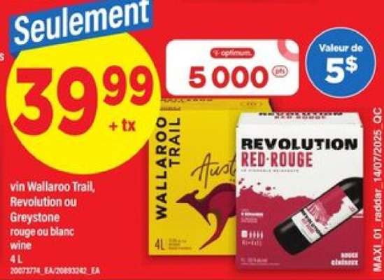 vin Wallaroo Trail, Revolution ou Greystone