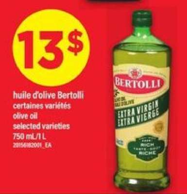 huile d'olive Bertolli