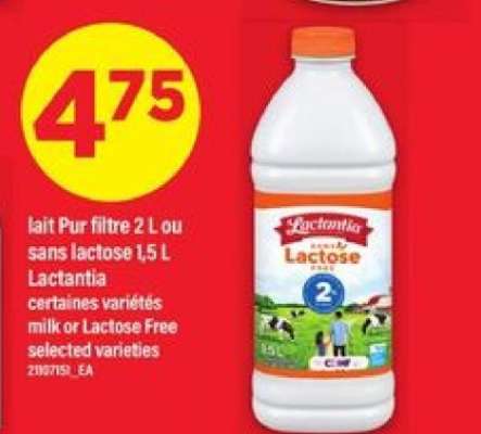 Lactantia lait