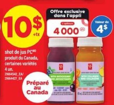shot de jus PC