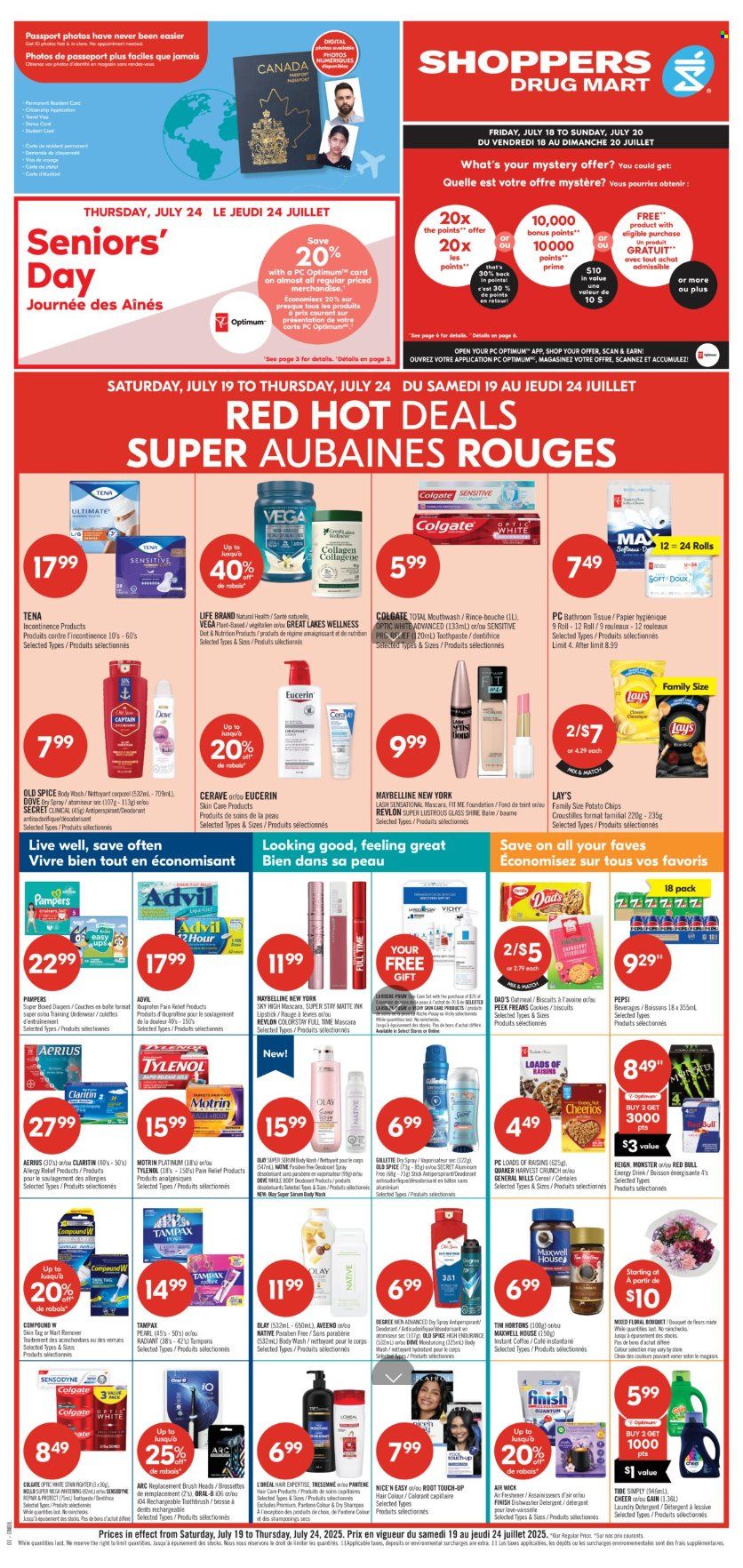 Circulaire Shoppers Drug Mart - 19 Juillet 2025 - 24 Juillet 2025. Page 1
