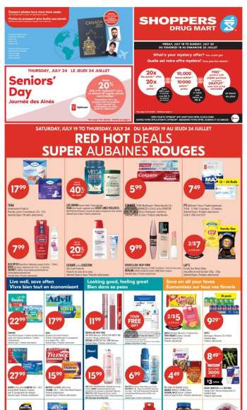 Circulaire Shoppers Drug Mart - 19 Juillet 2025 - 24 Juillet 2025.