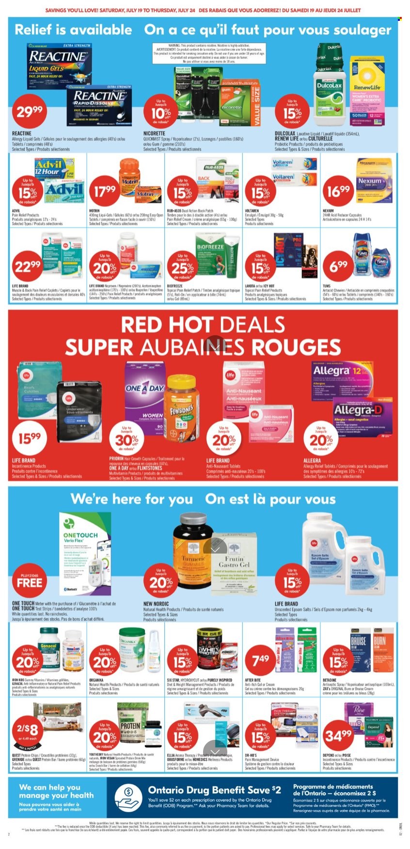 Circulaire Shoppers Drug Mart - 19 Juillet 2025 - 24 Juillet 2025. Page 4