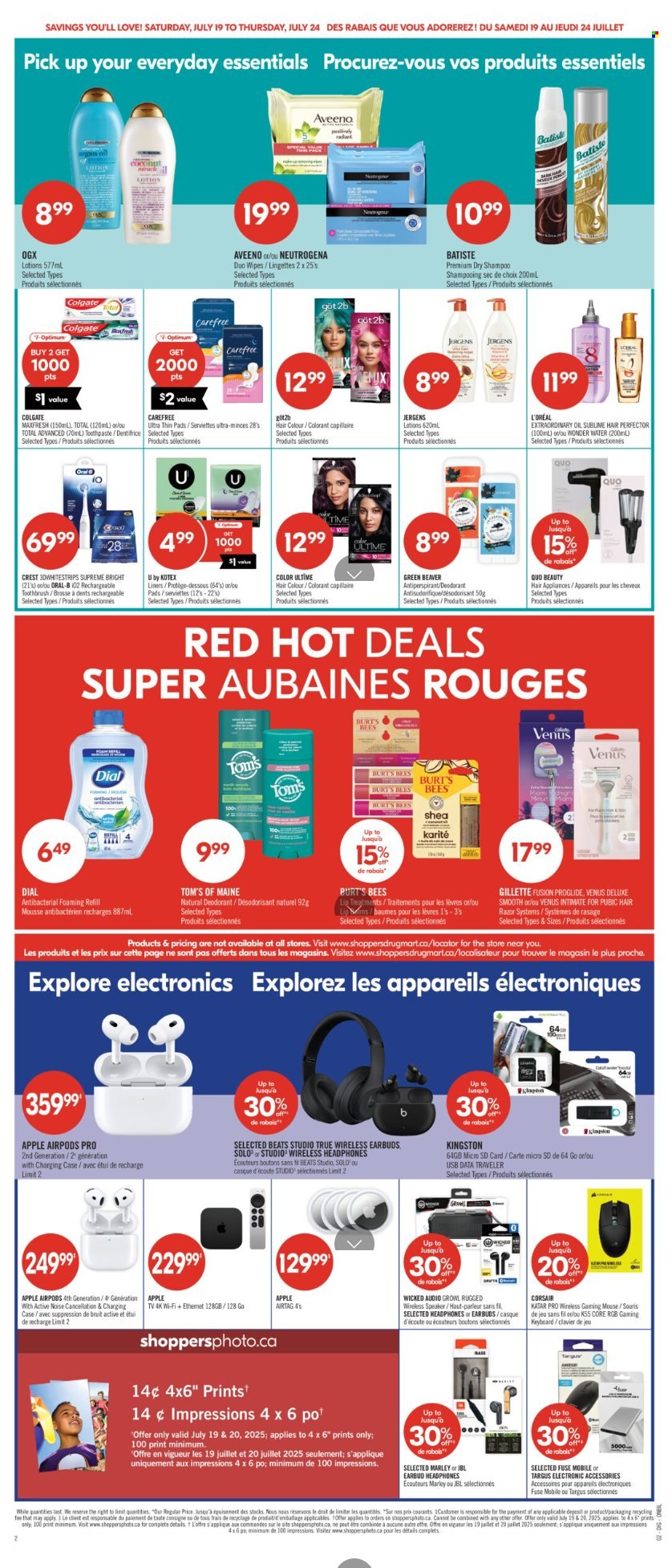 Circulaire Shoppers Drug Mart - 19 Juillet 2025 - 24 Juillet 2025. Page 10