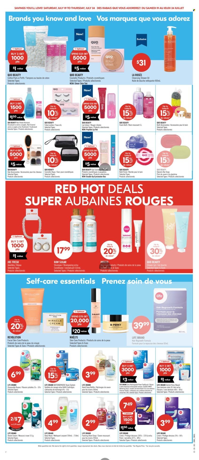 Circulaire Shoppers Drug Mart - 19 Juillet 2025 - 24 Juillet 2025. Page 13