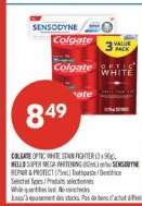 COLGATE OPTIC WHITE, STAIN FIGHTER (3 x 90L)