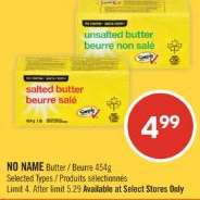 NO NAME Butter / Beurre 454g