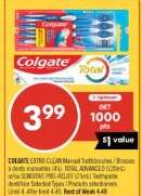 COLGATE EXTRA CLEAN Manual Toothbrushes