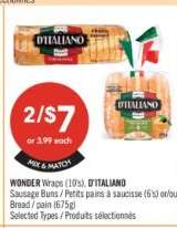 WONDER Wraps (10's), D'ITALIANO