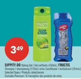 DIPPITY-DO Styling Gel / FRUCTIS Shampoo