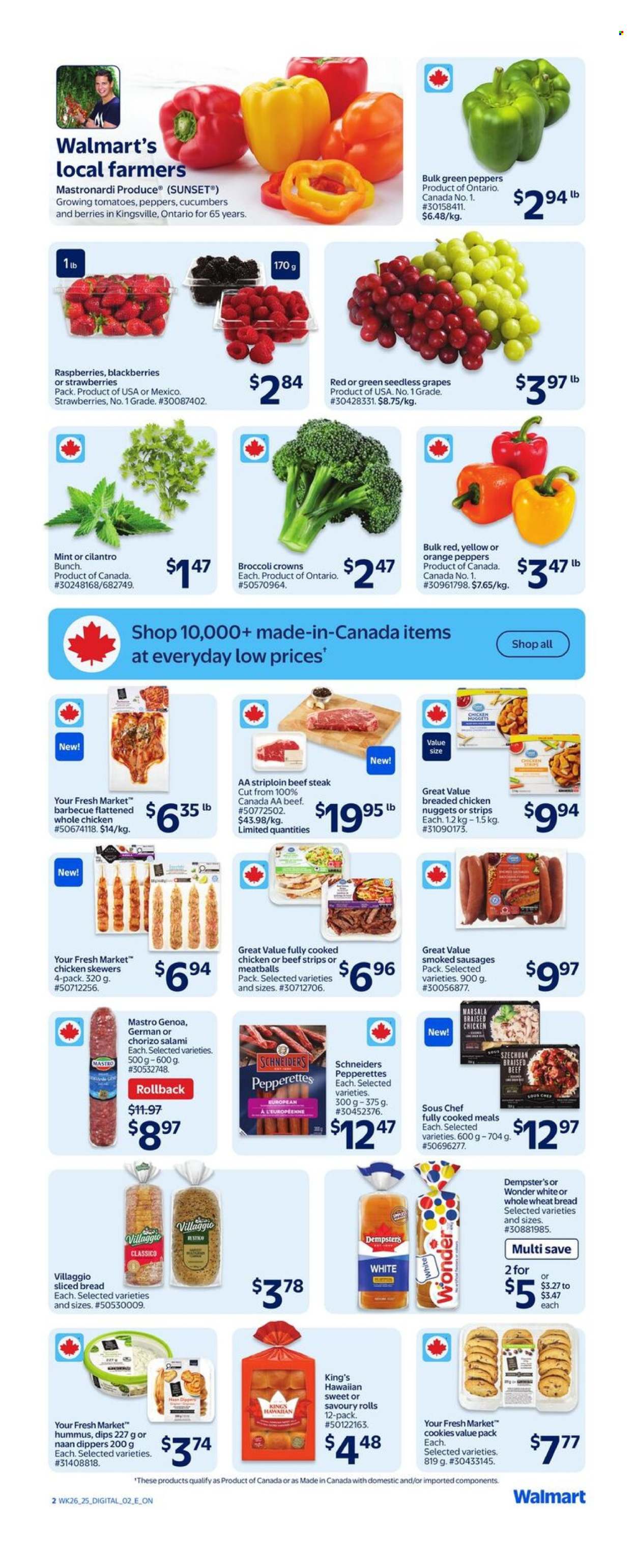 Circulaire Walmart - 24 Juillet 2025 - 30 Juillet 2025. Page 2