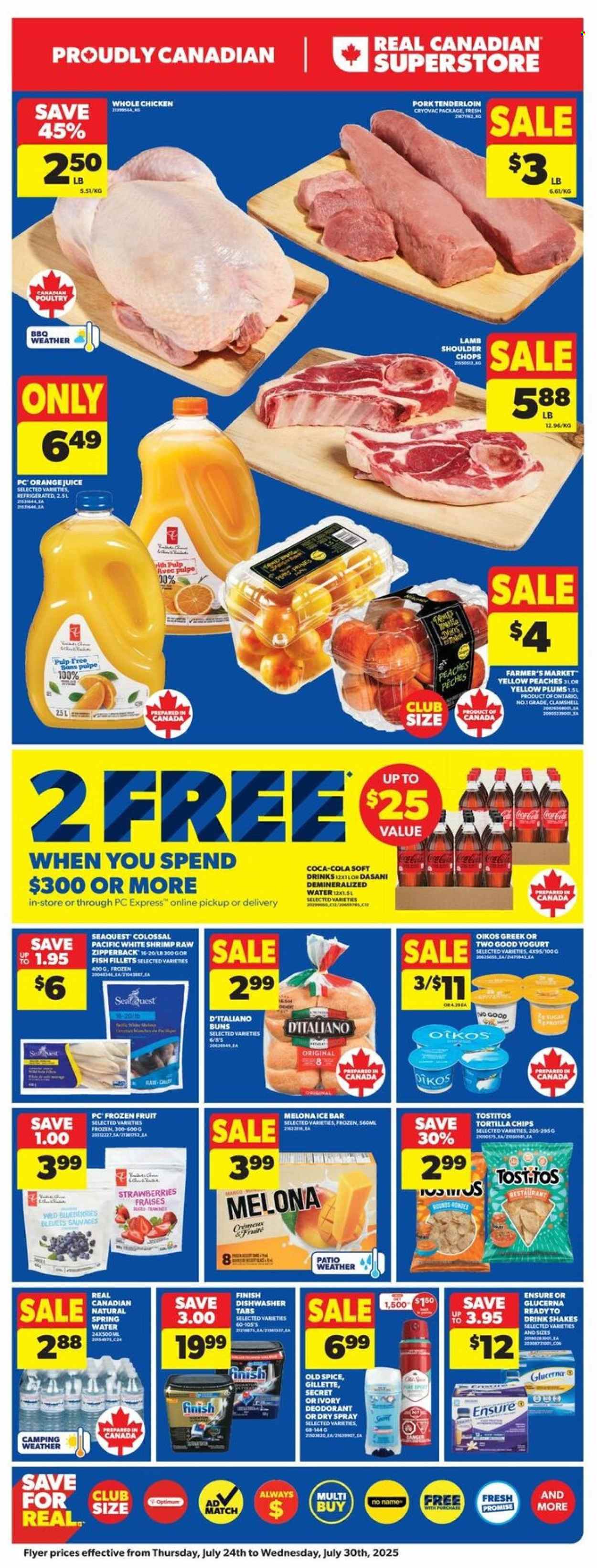 Circulaire Real Canadian Superstore - 24 Juillet 2025 - 30 Juillet 2025. Page 1