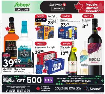 Circulaire Sobeys Liquor - 24 Juillet 2025 - 30 Juillet 2025.