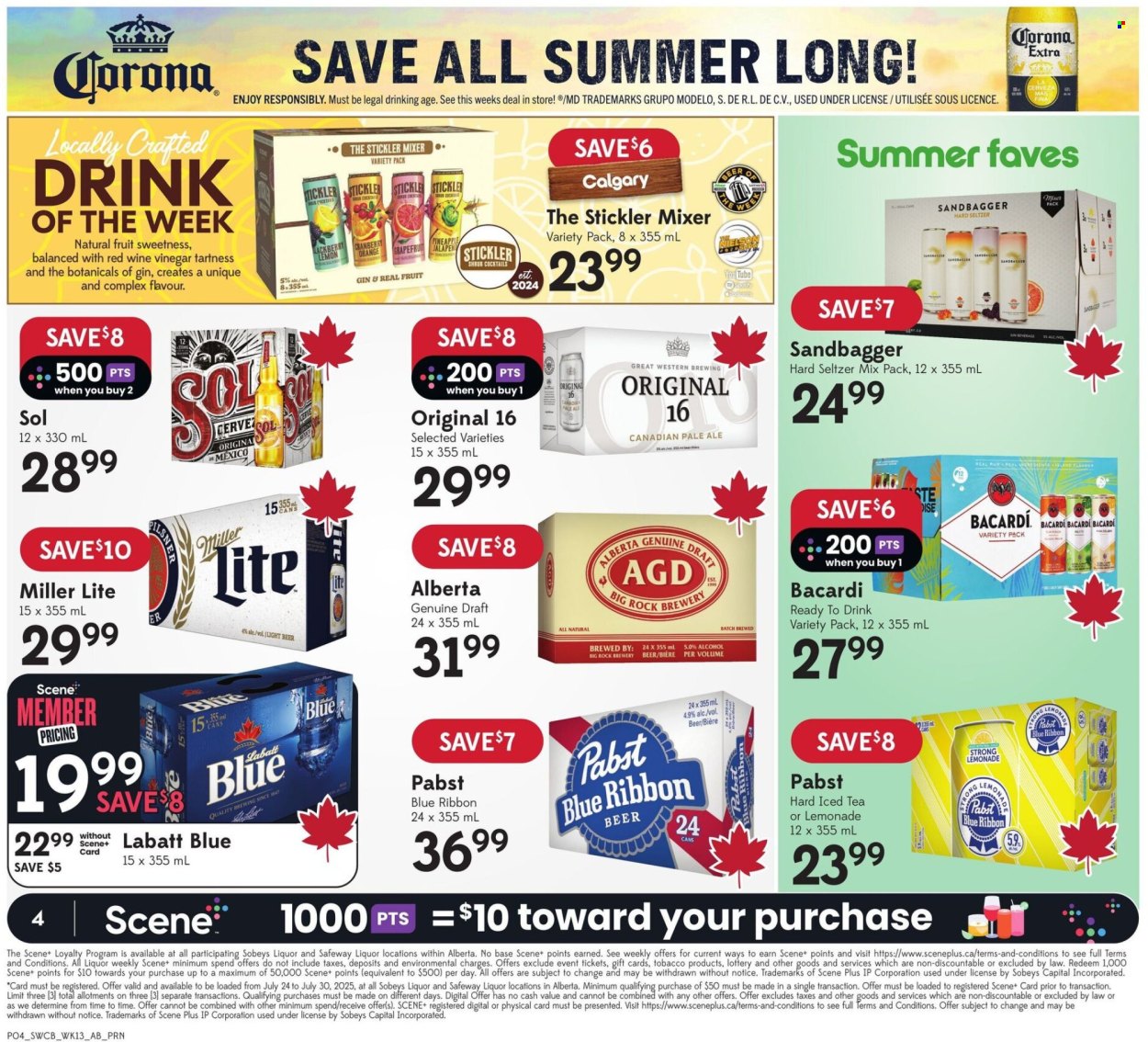 Circulaire Sobeys Liquor - 24 Juillet 2025 - 30 Juillet 2025. Page 4