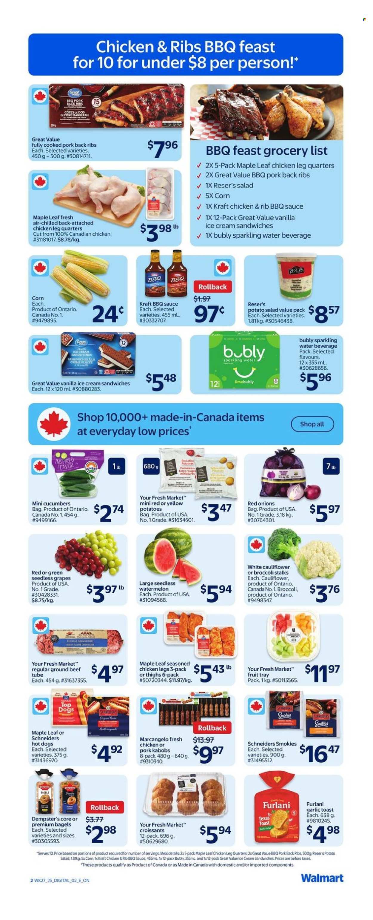 Circulaire Walmart - 31 Juillet 2025 - 06 Août 2025. Page 3