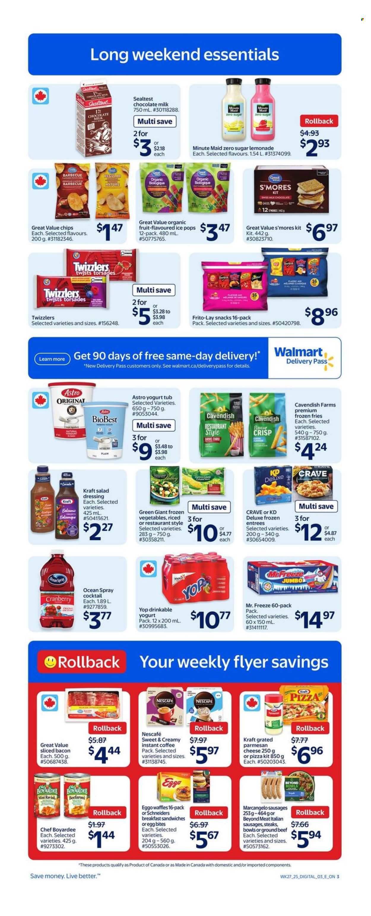 Circulaire Walmart - 31 Juillet 2025 - 06 Août 2025. Page 4