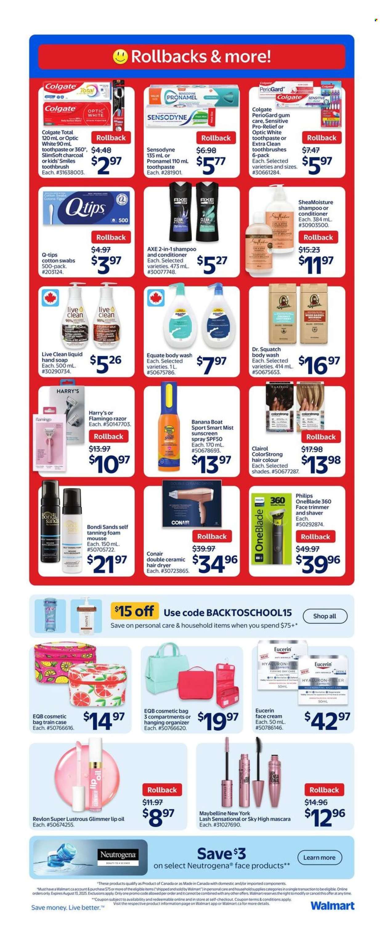 Circulaire Walmart - 31 Juillet 2025 - 06 Août 2025. Page 15