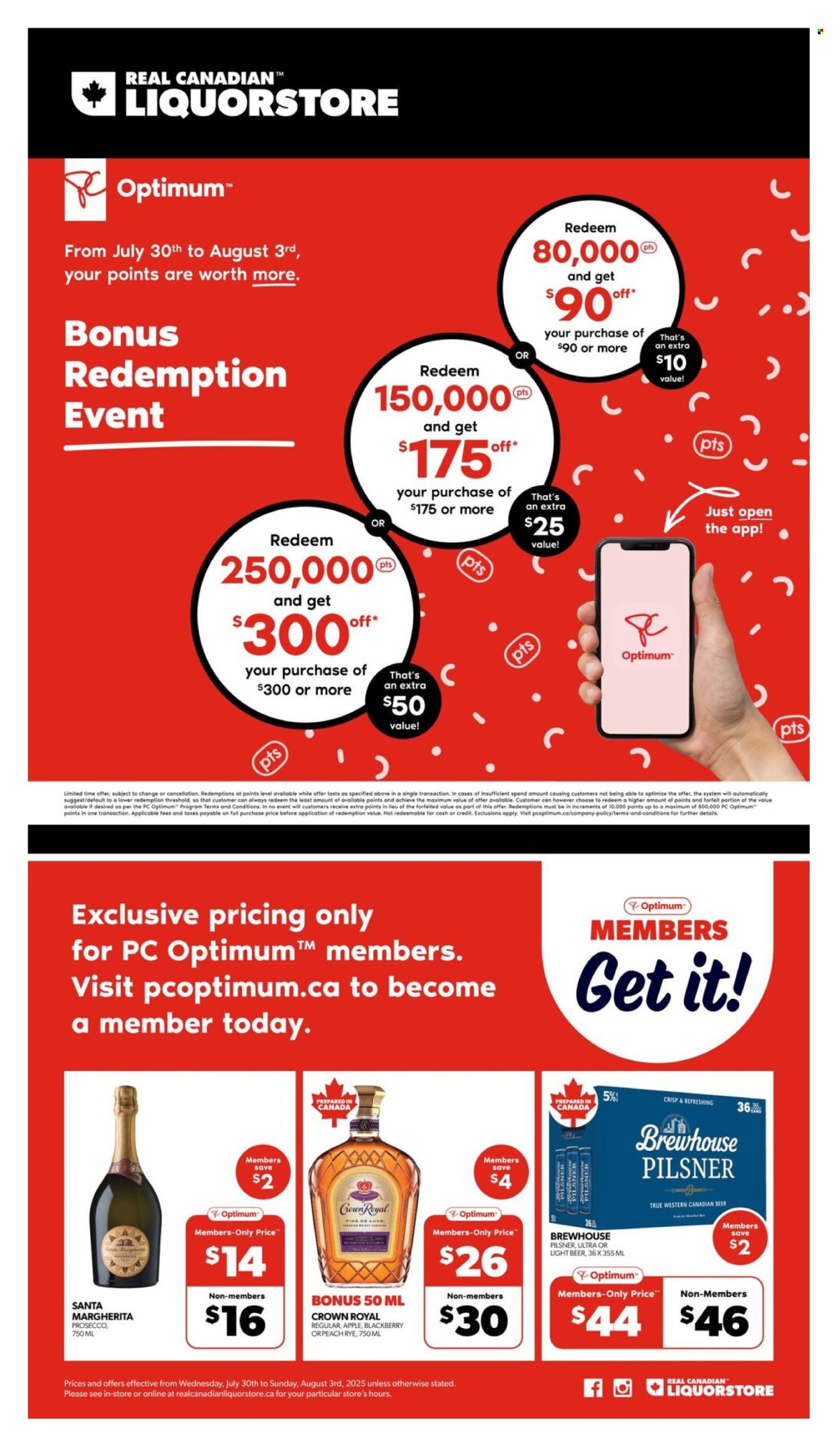 Circulaire Real Canadian Liquorstore - 30 Juillet 2025 - 03 Août 2025. Page 1