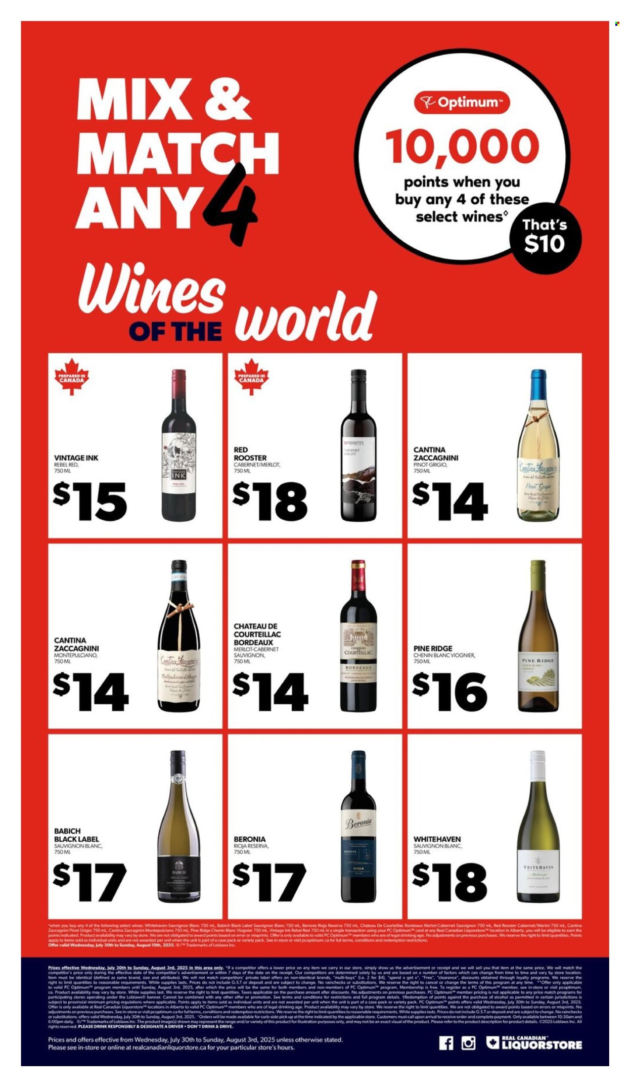 Circulaire Real Canadian Liquorstore - 30 Juillet 2025 - 03 Août 2025. Page 9