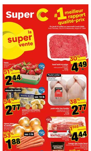 thumbnail - Circulaire Super C - Weekly Flyer