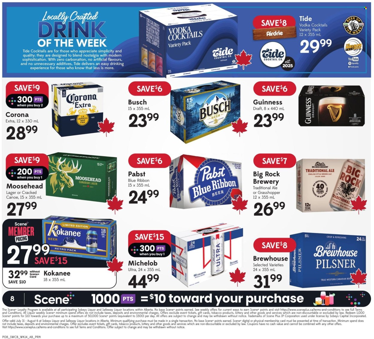 Circulaire Sobeys Liquor - 31 Juillet 2025 - 06 Août 2025. Page 8