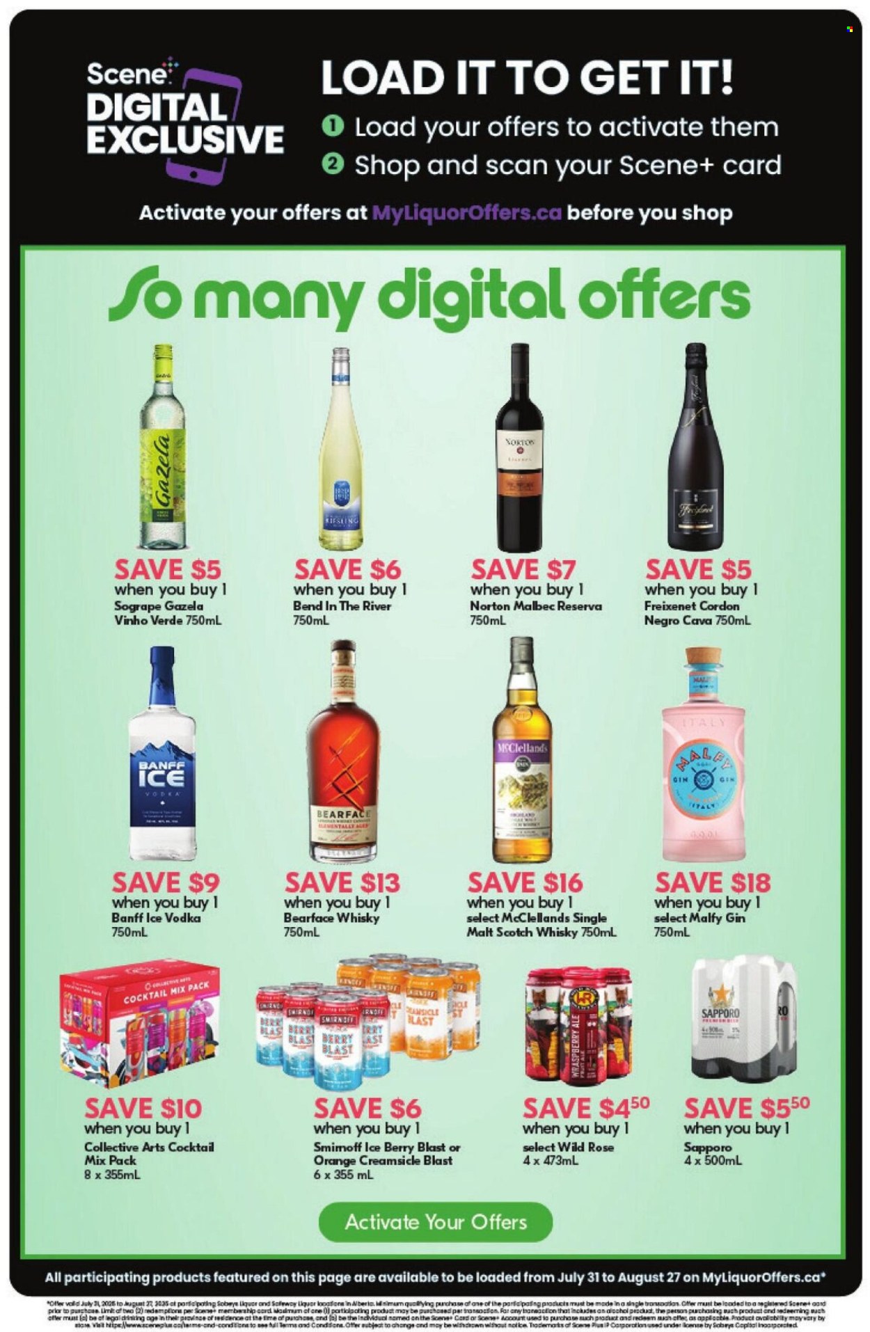 Circulaire Sobeys Liquor - 31 Juillet 2025 - 06 Août 2025. Page 9