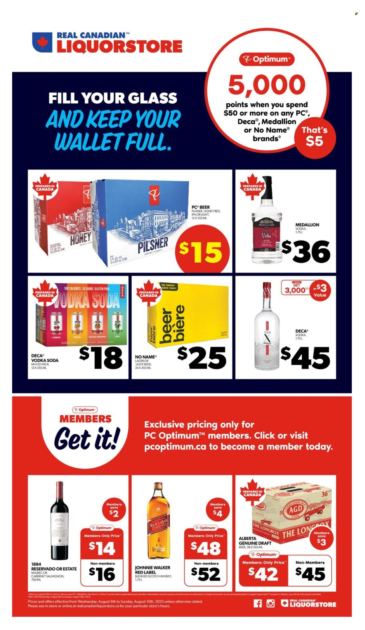 Circulaire Real Canadian Liquorstore - 06 Août 2025 - 10 Août 2025. Page 1