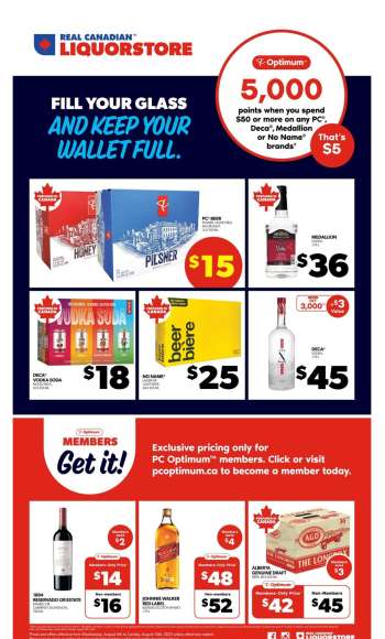 Circulaire Real Canadian Liquorstore - 06 Août 2025 - 10 Août 2025.