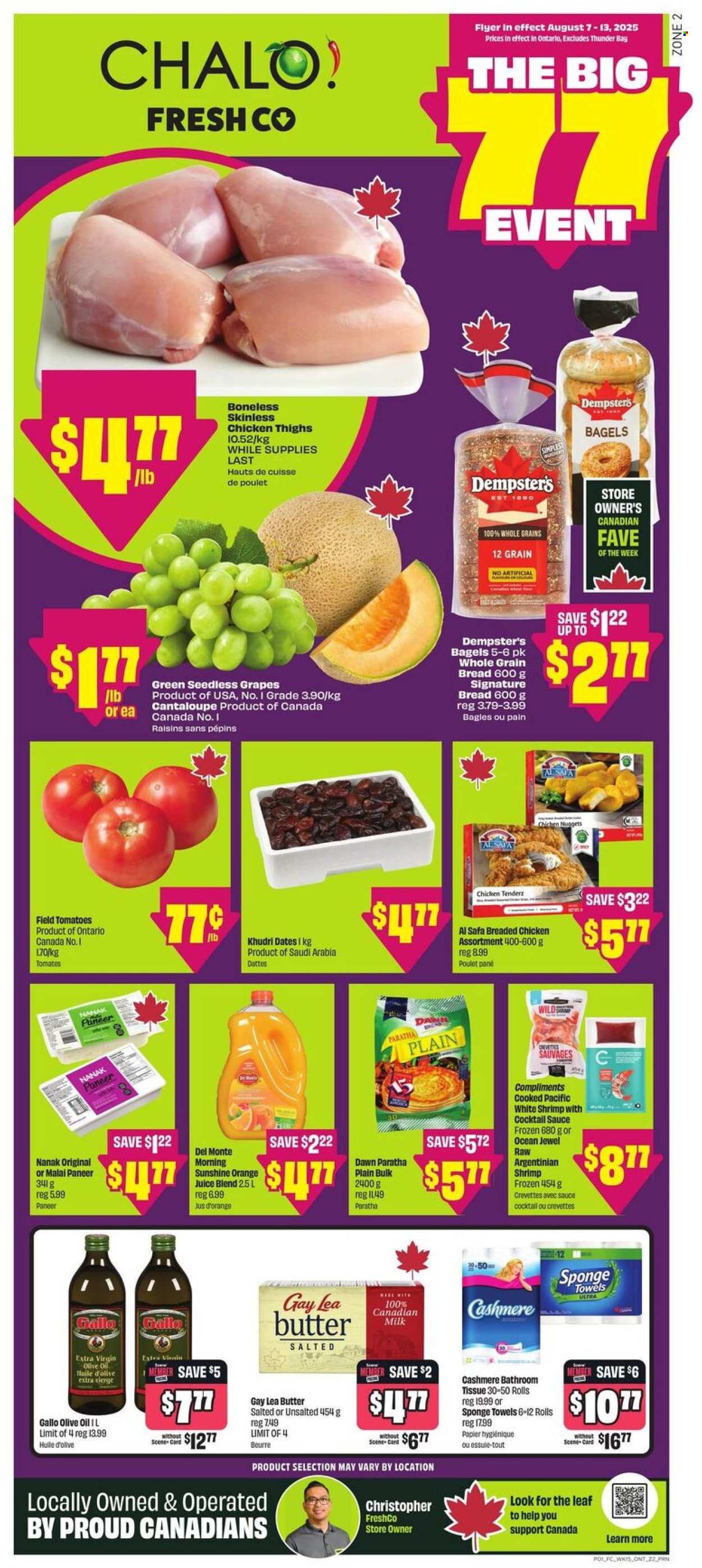 Circulaire Chalo! FreshCo. - 07 Août 2025 - 13 Août 2025. Page 1