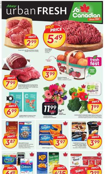 Circulaire Sobeys Urban Fresh - 07 Août 2025 - 13 Août 2025.