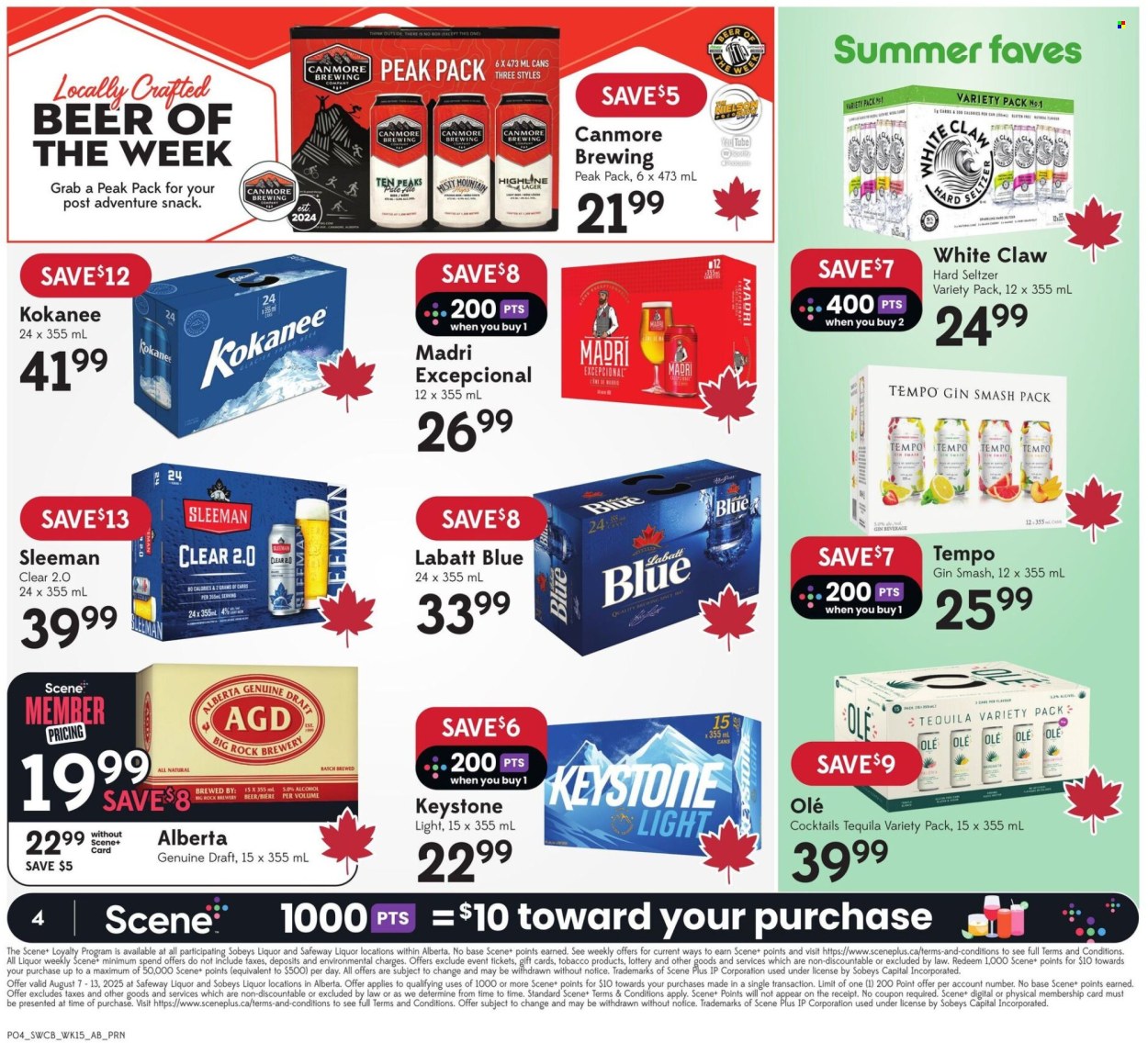 Circulaire Sobeys Liquor - 07 Août 2025 - 13 Août 2025. Page 4