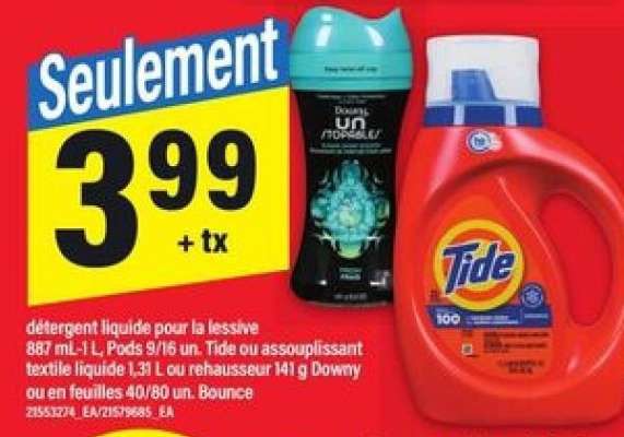 Tide ou Downy ou Bounce
