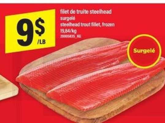 FILET DE TRUITE STEELHEAD