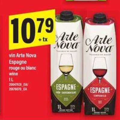 vin Arte Nova Espagne