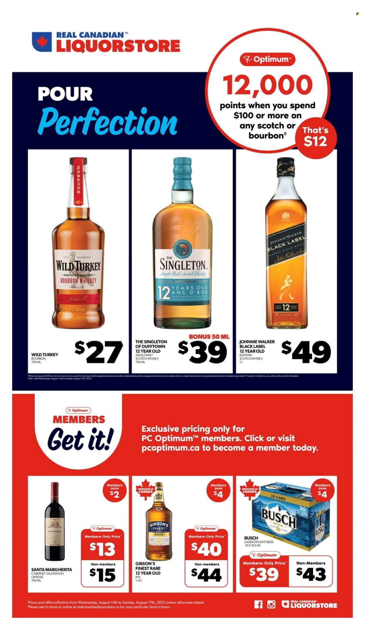 Circulaire Real Canadian Liquorstore - 13 Août 2025 - 17 Août 2025. Page 1
