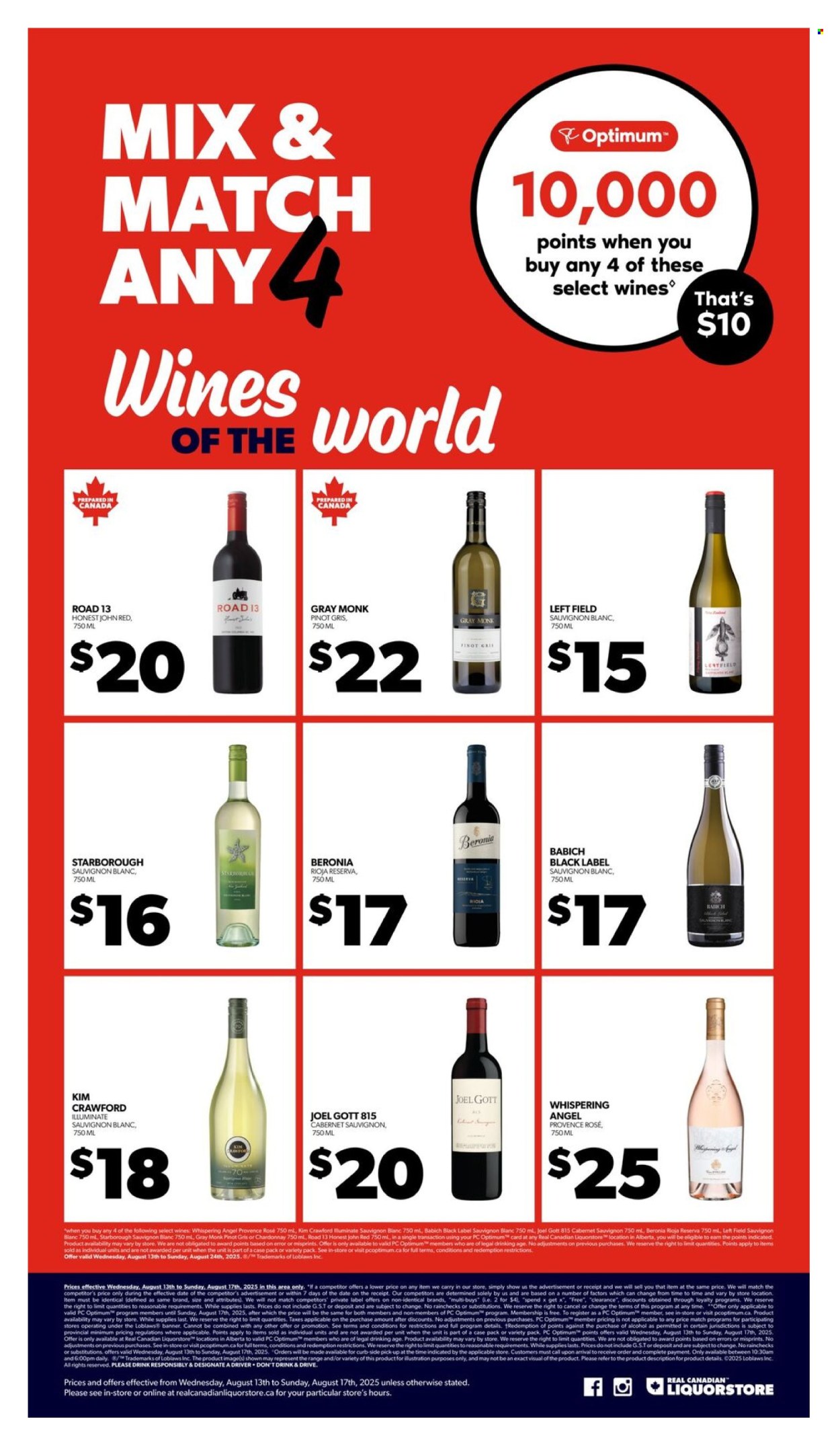 Circulaire Real Canadian Liquorstore - 13 Août 2025 - 17 Août 2025. Page 10