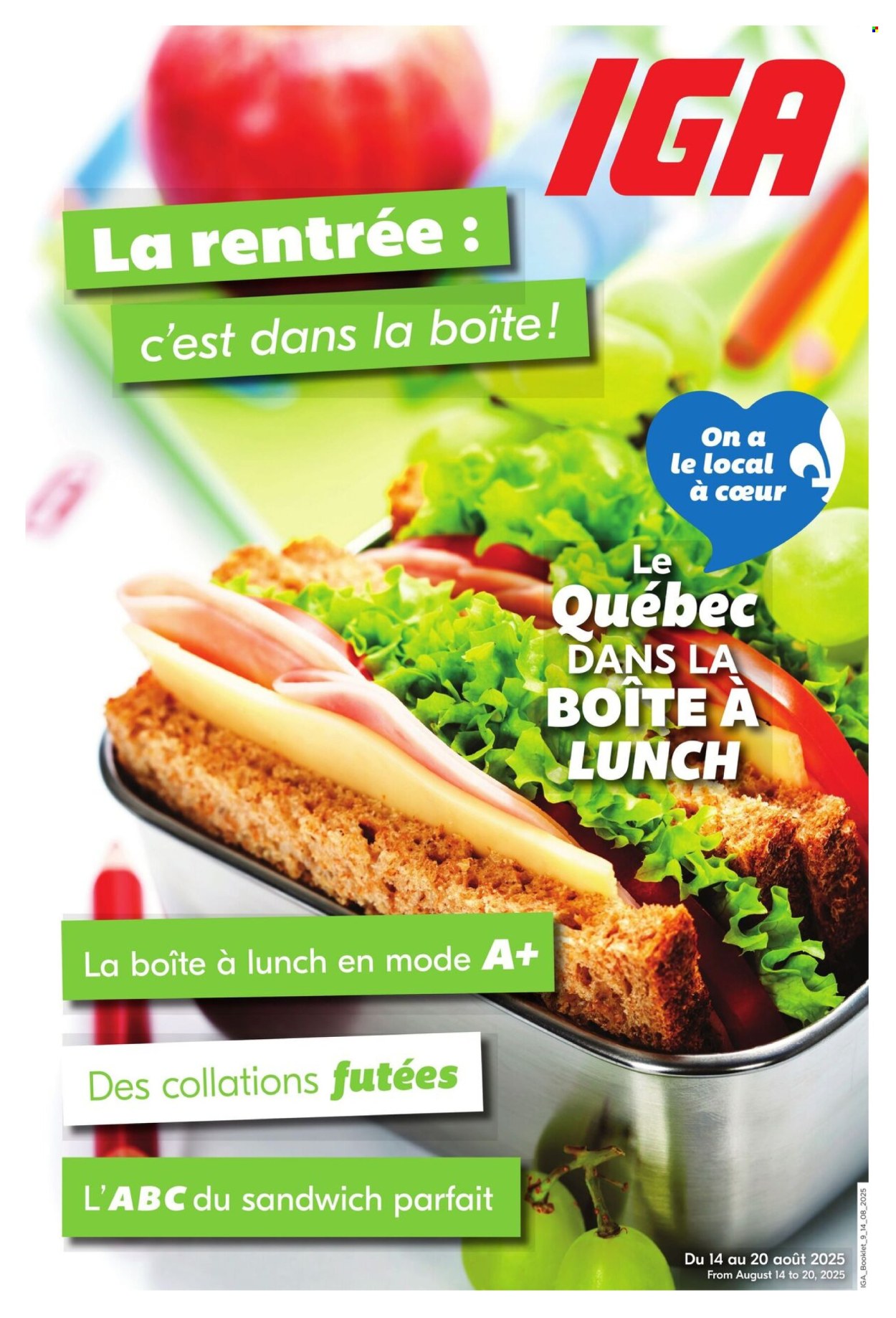 Circulaire IGA - 14 Août 2025 - 20 Août 2025. Page 1