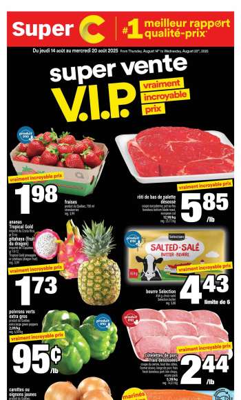 thumbnail - Circulaire Super C - Weekly Flyer