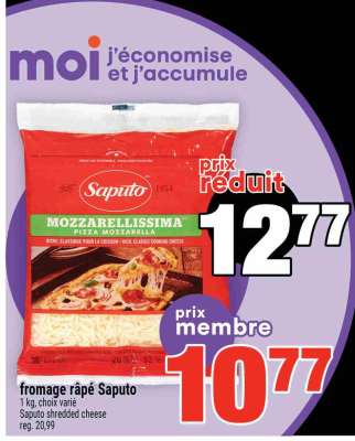 FROMAGE RÂPÉ SAPUTO