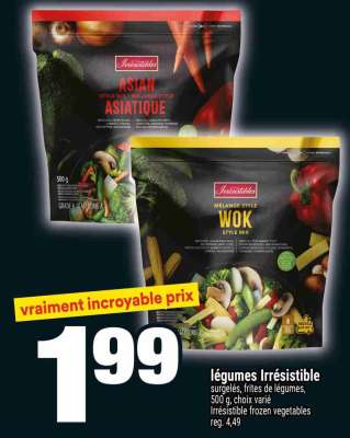 LÉGUMES IRRÉSISTIBLE