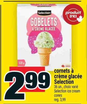 CORNETS À CRÈME GLACÉE SELECTION
