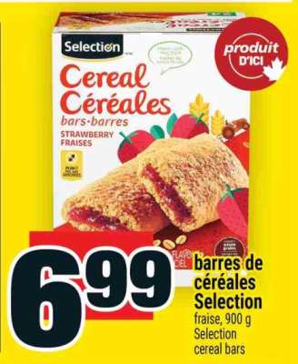 barres de céréales Selection